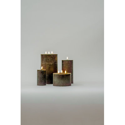 3-Wick Flameless Pillar Candle