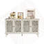 Buffet antique 60 "avec sculptures florales-1363701539