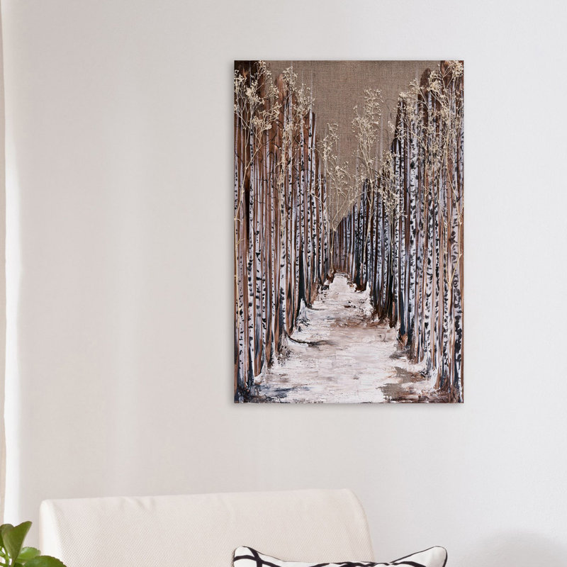 "aspen de oliveraies" , reproduction d’art sur toile tendue, H 36 po x l 24 po x P 1,5 po