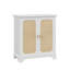 ideboard Buffet Storage Liquor Cabinet with Rattan Decorated Doors, Kitchen Buffet Storage Cabinet, Cupboard Console Table, Decorative Cabinet