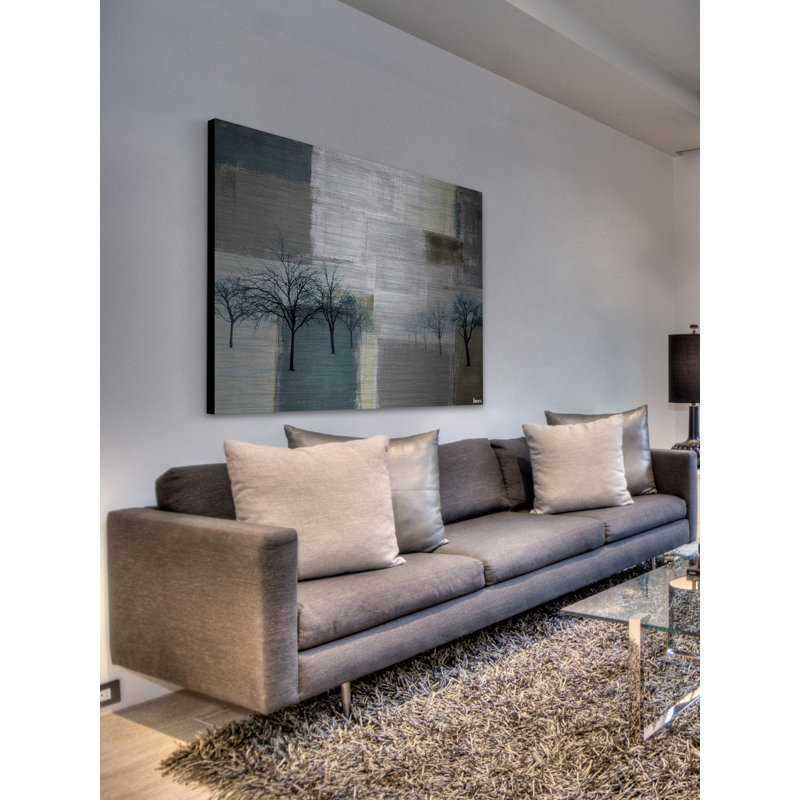 Blue Trees by Parvez Taj - Print on Metal, 30" H x 45" W x 1.5" D
