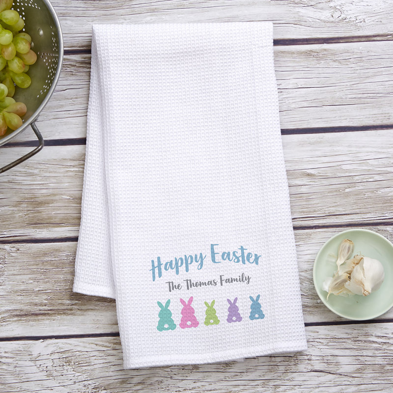 Waffle Tea Towel Kitchen Towel, Yes