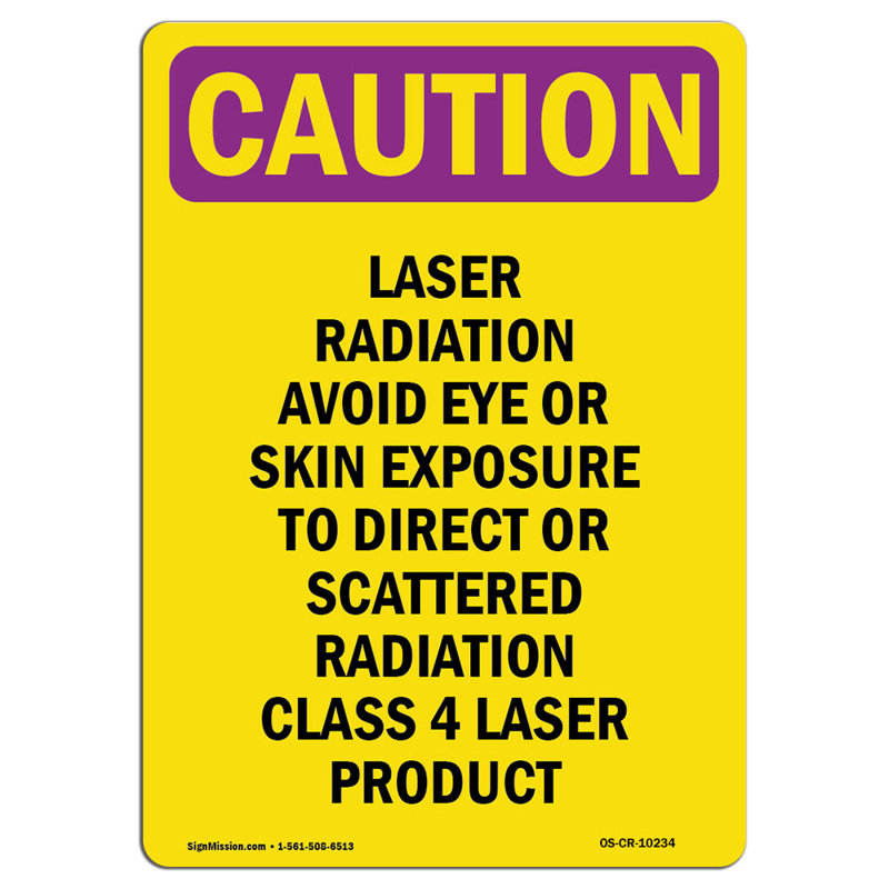 Caution Sign, 18" H x 12" W x 0.1" D