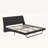 Upholstered Platform Bed with Wave-Like Curve and Trapezoidal Legs,No Box Spring Needed-1359851165-1359851170