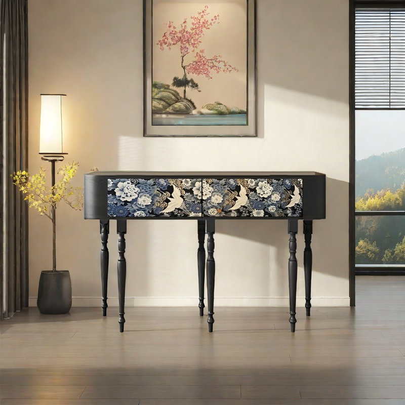 Console rétro multifonctionnelle élégante, 31.5" H x 47.24" W x 15.75" D