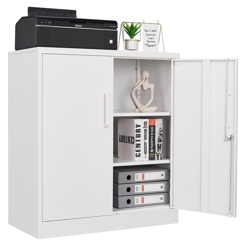 Armoire de rangement l 31,5 po Sonique, Blanc
