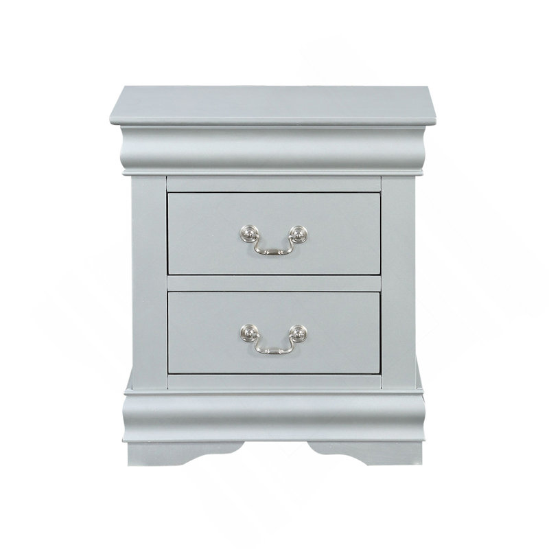 III Platinum Finish Nightstand