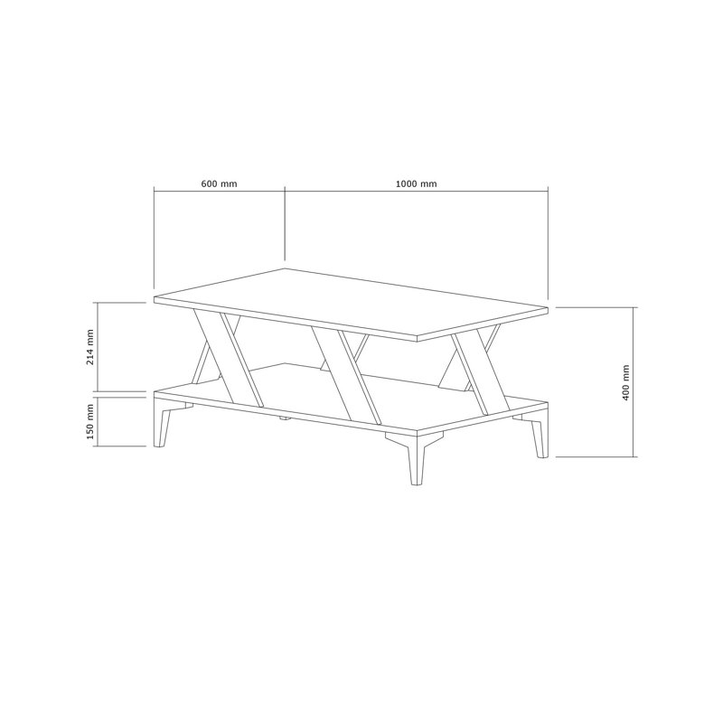 Glorias Coffee Table, White