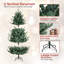 Arbre de Noël artificiel 7,5 pi avec lumières DEL multicolores pré-installées