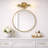 Reverie Double Candle Wall Lights Open Concept Satin Brass Finish