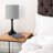 Bedside Table Lamps Line Fabric Lampshade Metal Lamp Base-1228552049-1261140615-1261140609