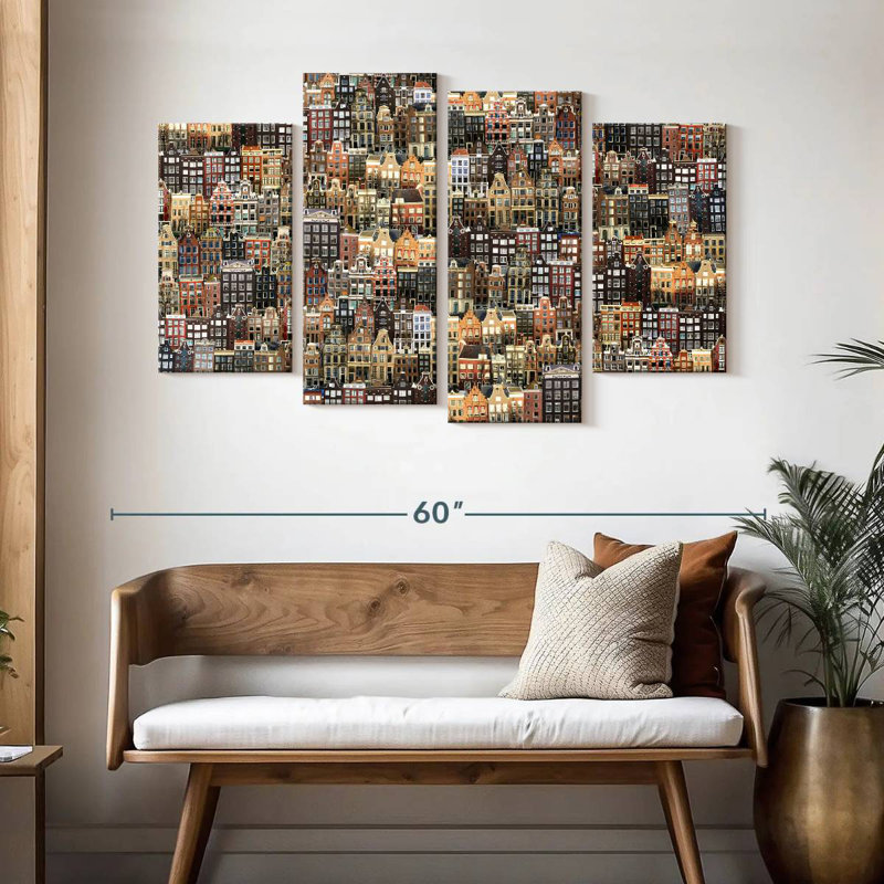 Paysage urbain Sirci Amsterdam, H 32 po x l 52 po