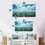 Ensemble de salon art mural bleu vert-1460232975