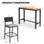Ensemble de salle à manger pour 2 personnes en métal avec table de bar rectangulaire, coussins inclus-1442669609-1442669613