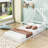 Twin Size Wood Platform Bed with Headboard-88630104