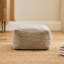 35cm Wide Square No Pattern Pouffe Ottoman