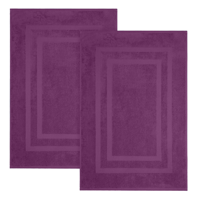 Tapis de bain Joktan, Prune