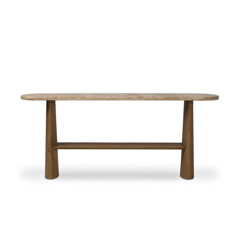Terry 74'' W Marble Console Table