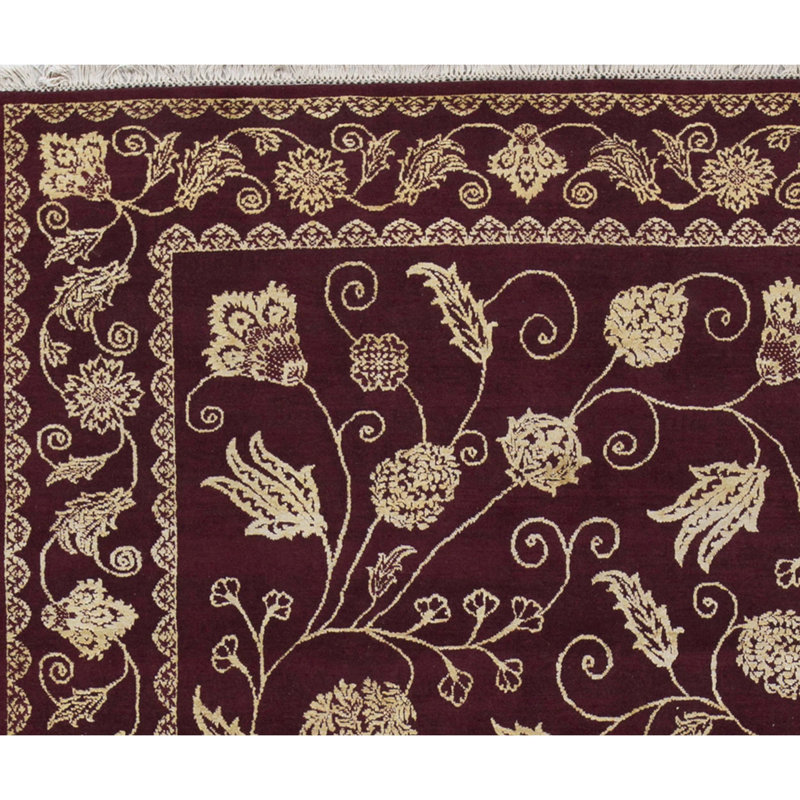 Dharma Floral Area Rug in Red/Beige