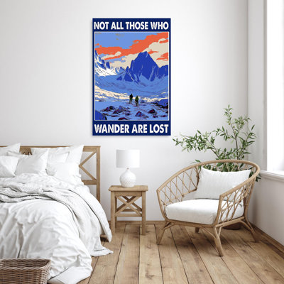 Hiking Wander Are Lost - 1 Piece Rectangle Graphic " Hiking Wander Are Lost "