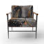 Fauteuil d'appoint rembourré Soft Colors Marble Abstract III-1402820452