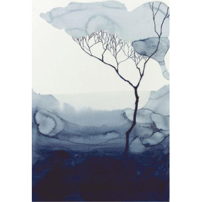 Deep Blue Root I Print by Sara Brown