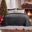 Couverture en flanelle brossée gris grand-116843126-116843132