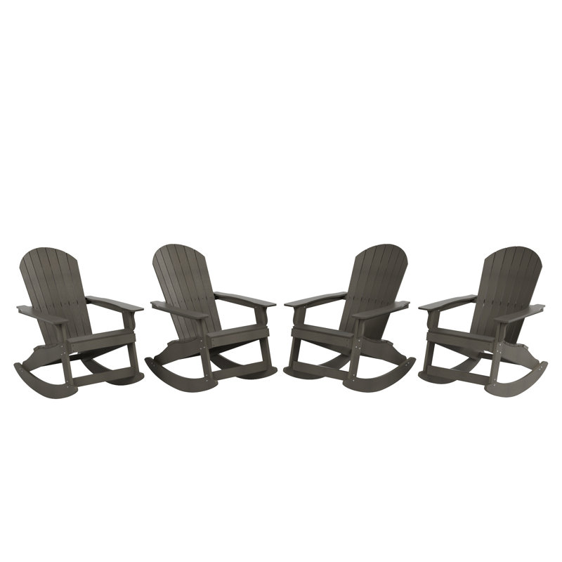 Chaise berçante Arrirack Adirondack pour l'extérieur Arrlo, Gris anthracite