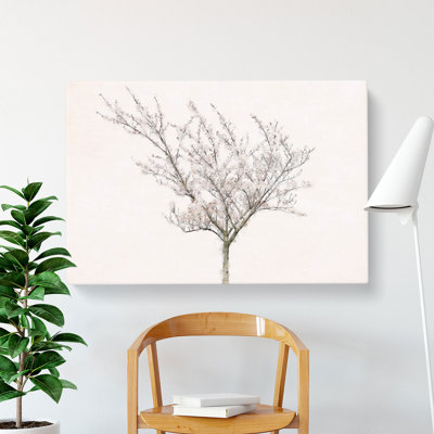 A Pink Cherry Blossom Tree Painting - Wrapped Canvas