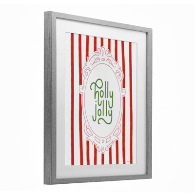 Impression encadrée sous verre Holly Jolly Ornate