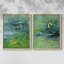 Impression encadrée Peaceful Diptych I-Premium - prêt à être accroché - pas de clous requis - pas de clous requis-83761583-83761577