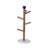 Mango Wood Mug Rack with Marble Base and Ball Topper