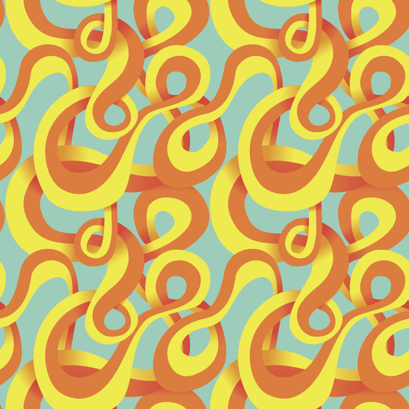 Clairah " Seamless Pattern " by Venimo, 12" H x 12" W  