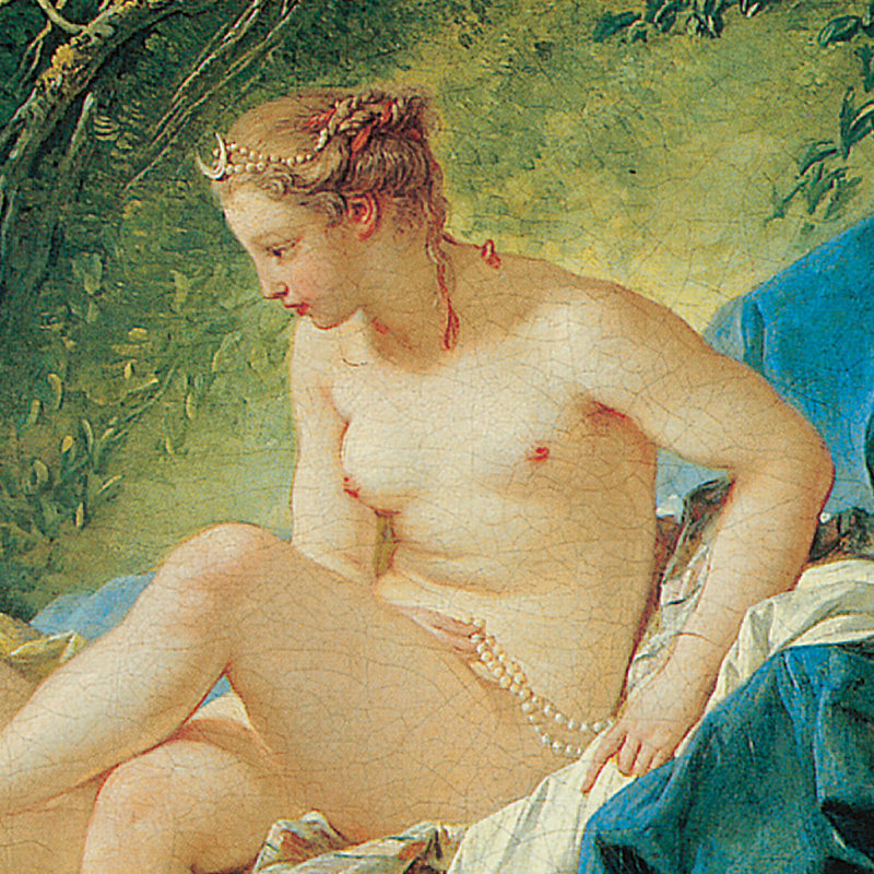 Diana Leaving Her Bath, 1742 Print by Francois Boucher, 30.5" H x 39" W x 1.125" D