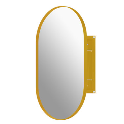 20" W 34" H Recessed Framed Medicine Cabinet with Mirror