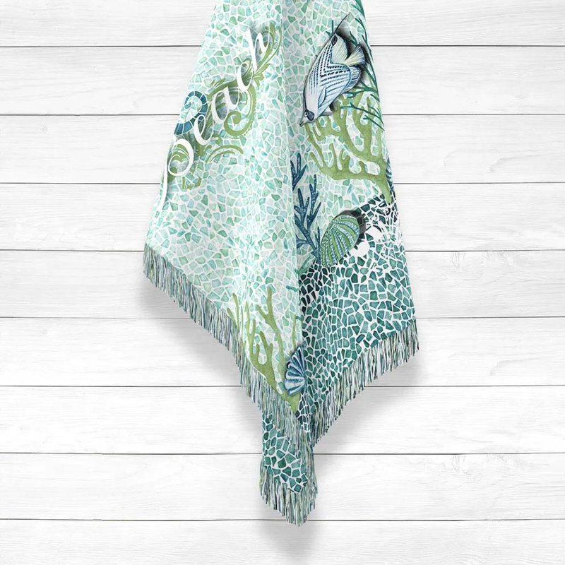 Lagoon Woven Throw Blanket, 80" W x 60" L
