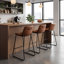 Modern Faux Leather Counter Stool With Low Back Sled Base Footrest-1878856862-1878856861