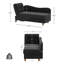Chaise longue rembourrée en velours Acotas-1171742065