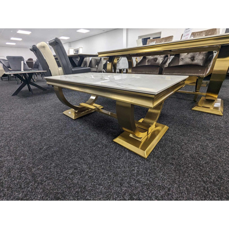 Ashbie Gold ceramic Coffee Table