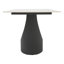 Table de salle à manger rectangulaire contemporaine en pierre artificielle avec pieds en fer et en métal - peut accueillir 6 à 8 personnes-1003861363-1003861372-1003861375