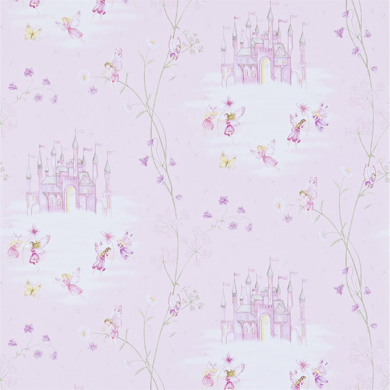 Fairy Castle Wallpaper, Pink