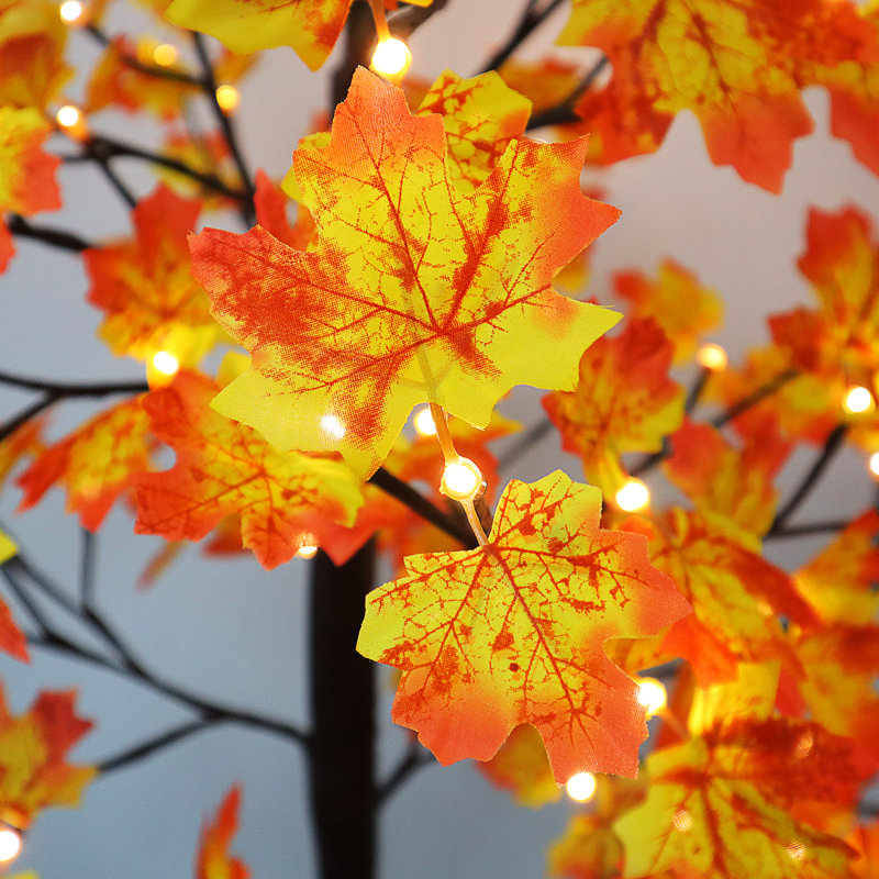 Filet solaire érable pour fête d'automne 120 lumières
