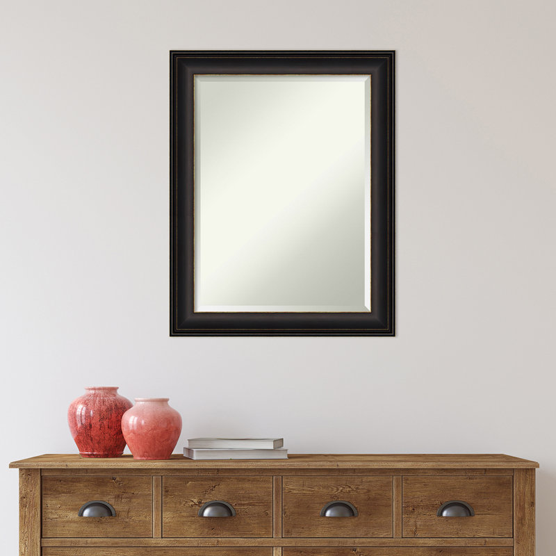 Flat Wall Mirror, Bronze, 28.5" x 22.5"