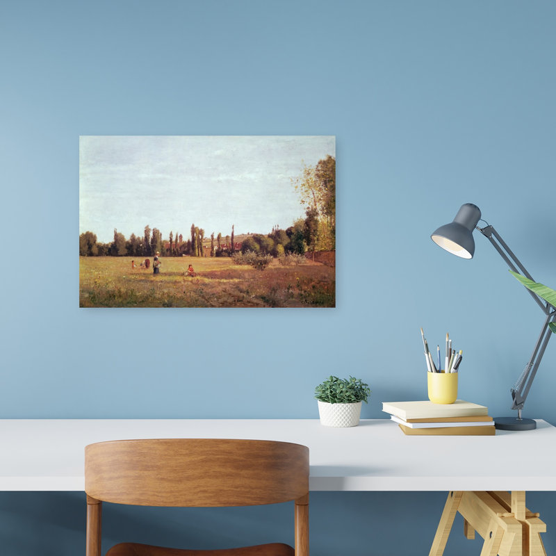 La Varenne De St. Hilaire, 1863 Impressionist Abstract Contemporary Landscape Wall Art Print, 30.48cm H x 45.72cm W