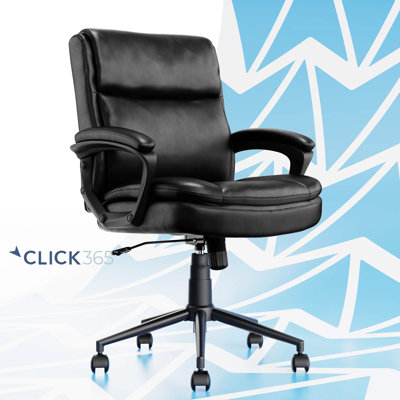Click365 Transform 2.0 Ergonomic Mid Back Desk Chair, with Padded armrests, Adjustable-Height