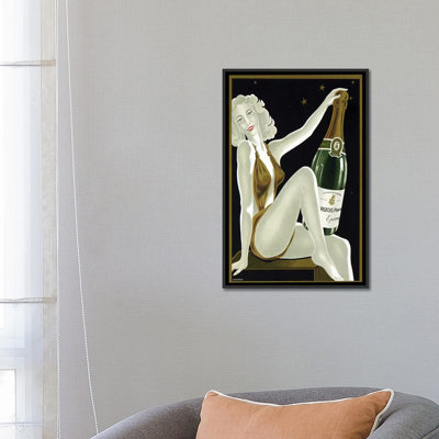 « french champagne », impression sur toile