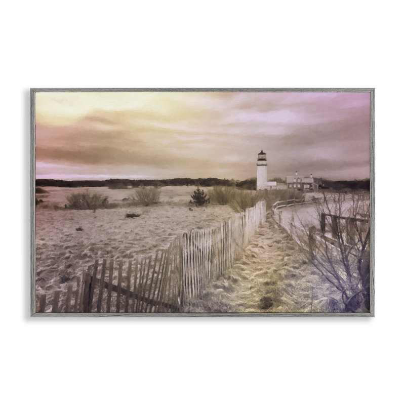 Chemin vers le phare, estampe numérique encadrée par Graffi *ee Studios, Estampe numérique Farmhouse, H 12 po x l 18 po