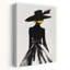 Silhouette élégante de femme élégante, art mural classique élégant-822507984