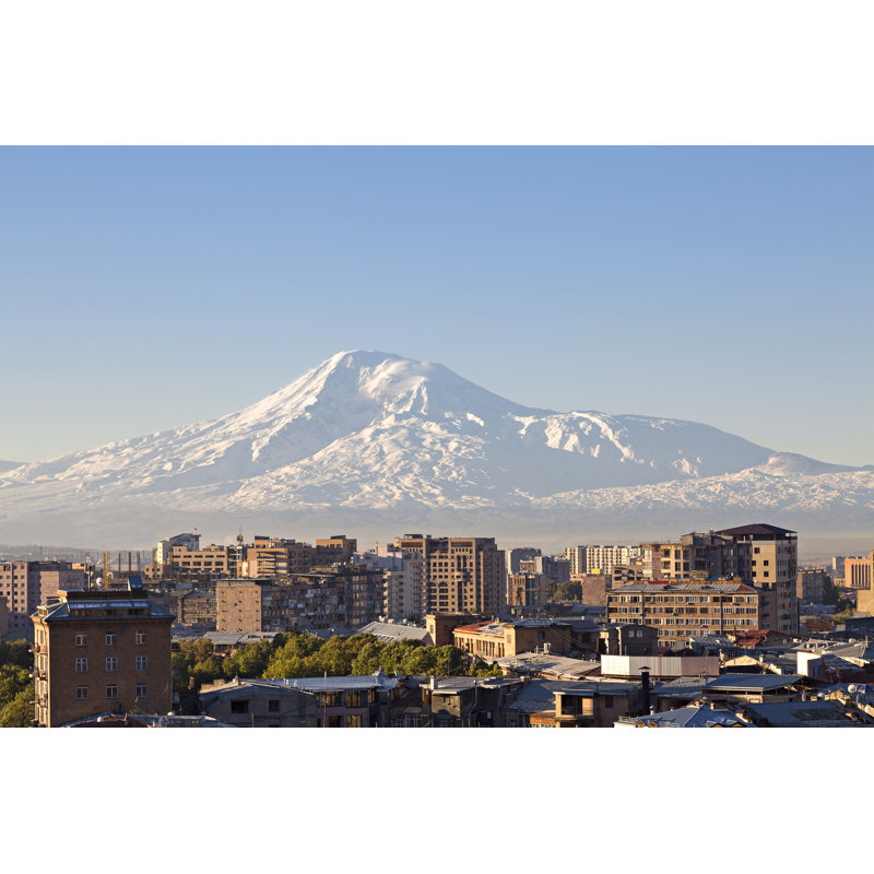 Yerevan, Capital Of Armenia And Mount Ararat On The Background - Wrapped Canvas Print, 30cm H x 46cm W x 3.8cm D