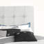 Grand lit transitionnel de couleur gris clair Teagon, l 64,1 po x L 84,96 po x L 45,42 po-557030413